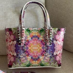 NWT CHRISTIAN LOUBOUTIN MULTI CALF CABATA MINI  BAG